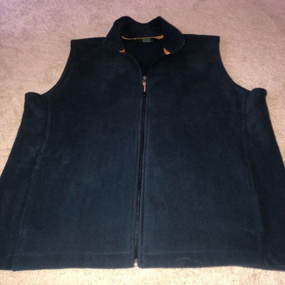 Woolrich‎ Fleece Vest Navy Blue Men’s XL - Picture 2 of 12